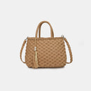 Braided Strap Paper Weave Shoulder Bag - SELFTRITSS   