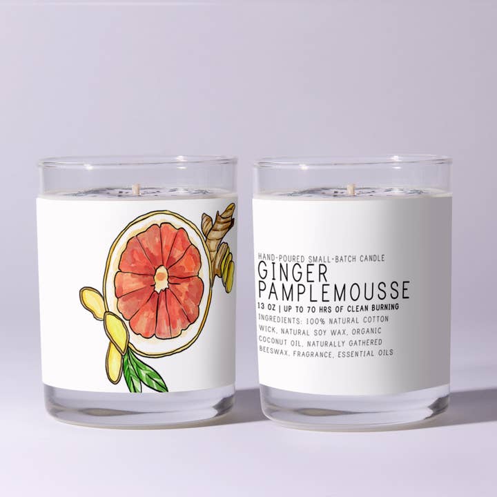 Ginger Pamplemousse - Just Bee Candles 13oz - SELFTRITSS