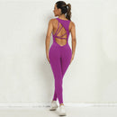 Gym Workout V-shaped Jumpsuit - SELFTRITSS