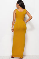 Scoop Neck Wide Strap Maxi Dress - SELFTRITSS