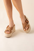 Manta Espadrille Platform Slides - SELFTRITSS   