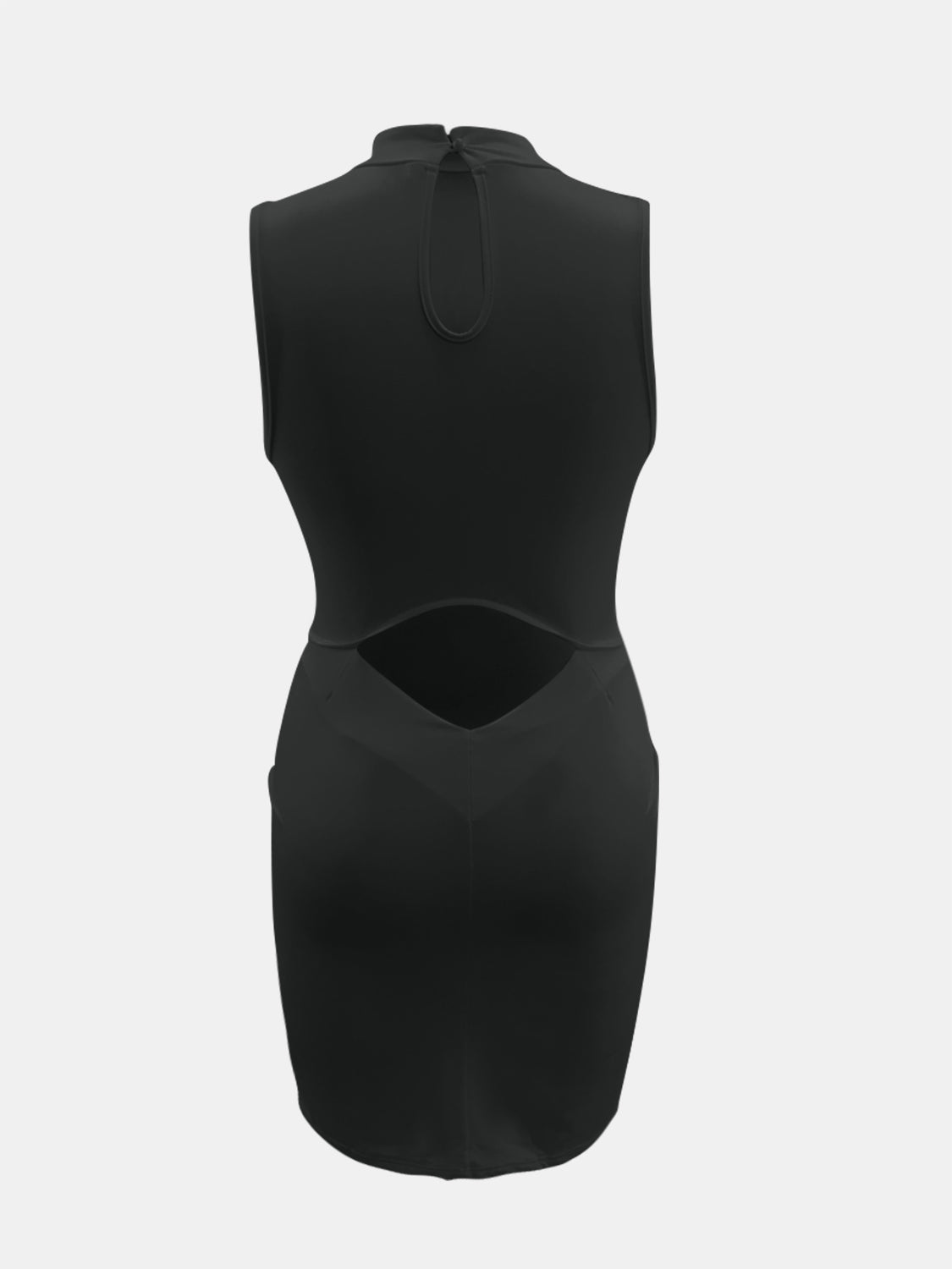 Cutout Mock Neck Sleeveless Dress - SELFTRITSS   