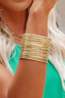 Gold Luxury Heavy Metal High Quality Open Wire Bracelet - SELFTRITSS   