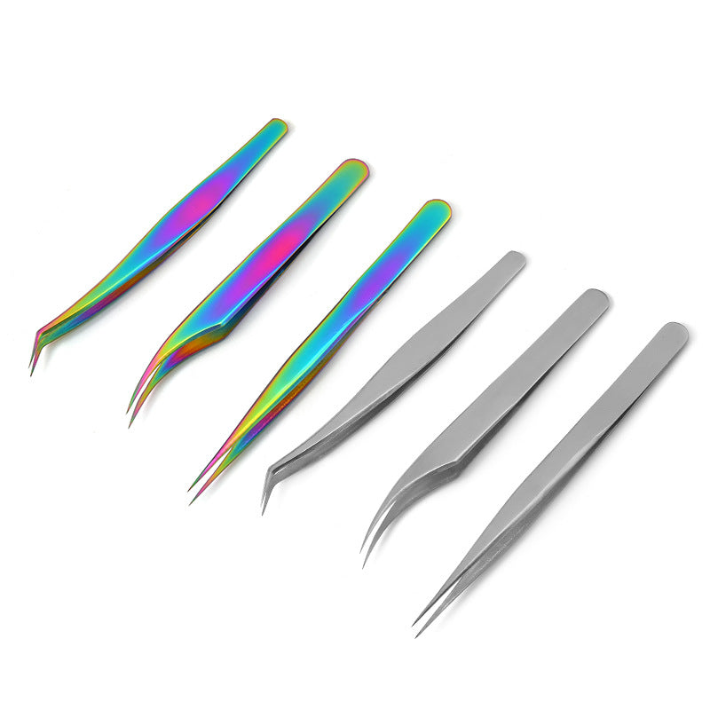 Stainless Steel Eyelash Tweezers Eyelash Curler 3-piece Set