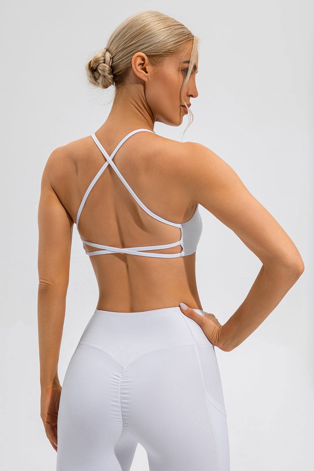 Crisscross Spaghetti Strap Active Cami - SELFTRITSS   