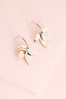 Two-Tone Lotus Hoop Earrings - SELFTRITSS   