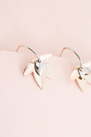 Two-Tone Lotus Hoop Earrings - SELFTRITSS   