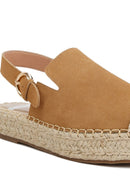 Affie Suede Slingback Strap Espadrilles - SELFTRITSS  