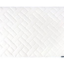 Memory Foam Herringbone Accent Rug in White, 21 X 34 in - SELFTRITSS