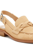 Nemykin Woven Strap Slingback Loafers - SELFTRITSS  