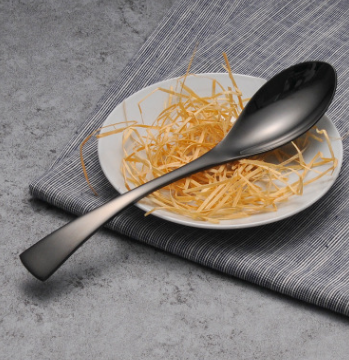 4-piece Set Black Stainless Steel Cutlery