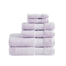 Turkish Cotton 6-Piece Bathroom Towel Set, Lavender - SELFTRITSS