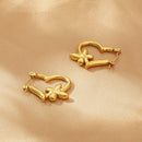 Titanium Steel Heart & Butterfly Earrings - SELFTRITSS