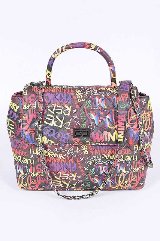 Graffiti Convertible Shoulder Bag