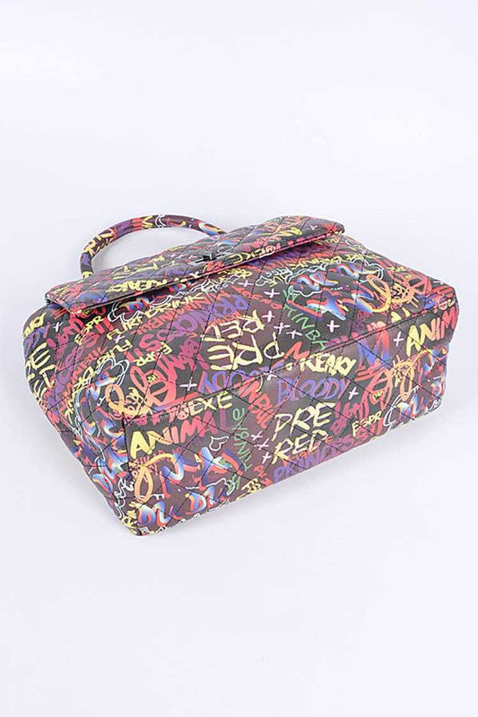 Graffiti Convertible Shoulder Bag - SELFTRITSS   