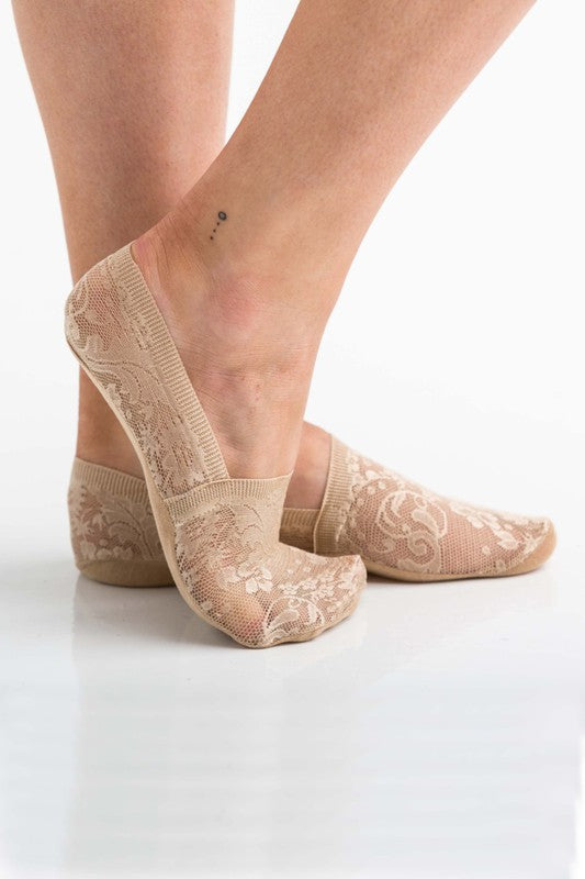 No-Slip Floral Lace Socks - SELFTRITSS
