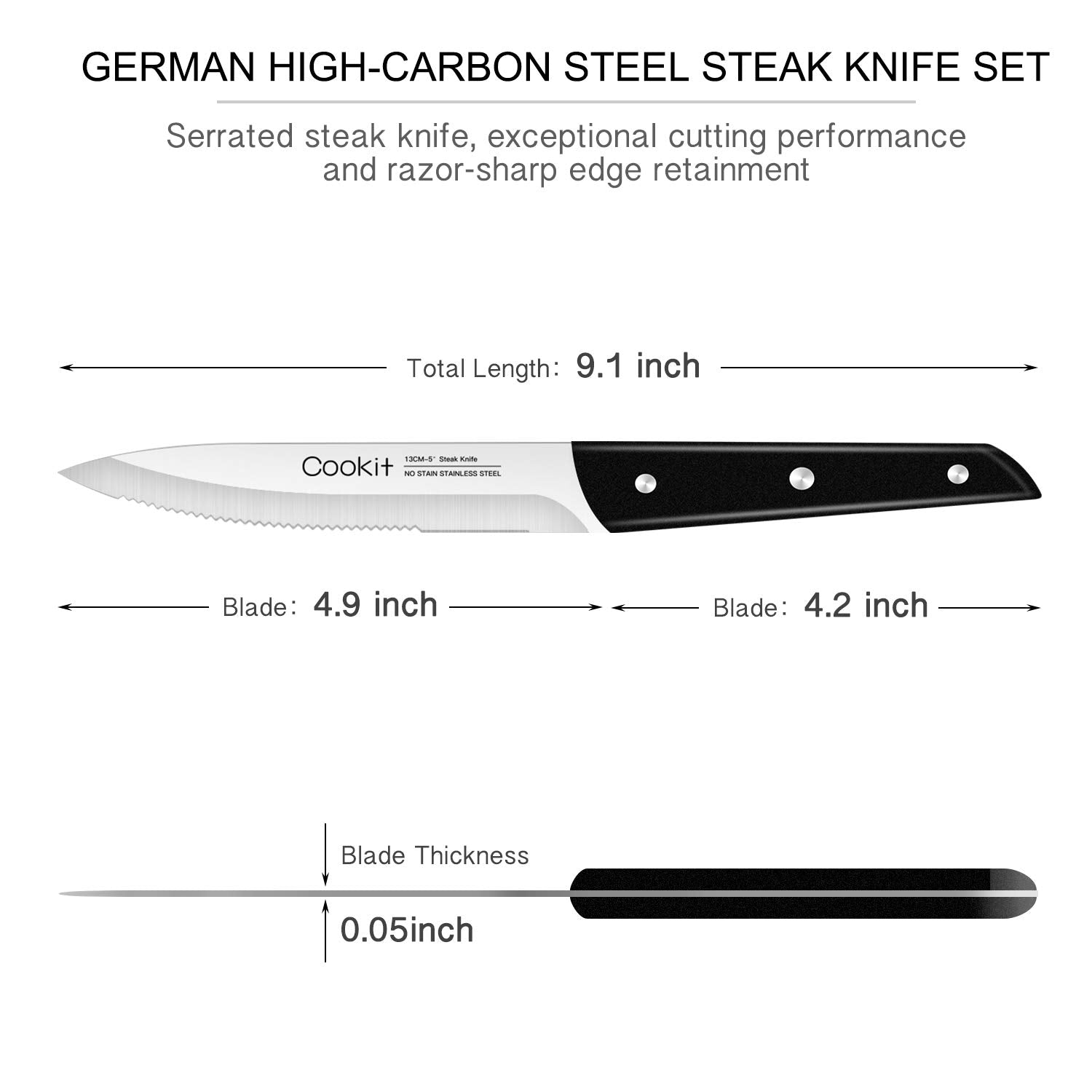 8Pcs Steak Knife Set