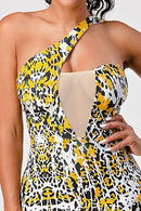 ANIMAL PRINTED BANDAGE DRESS - SELFTRITSS