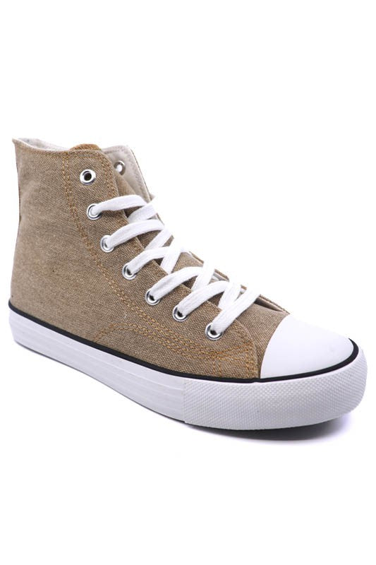 High Top Canvas Sneaker - SELFTRITSS