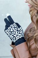 Leopard Stretch Touch Gloves - SELFTRITSS   