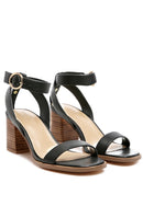 RAG&CO DOLPH STACK BLOCK HEELED SANDAL - SELFTRITSS