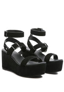 RAG&CO PORTIA LEATHER WEDGE SANDAL - SELFTRITSS