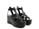 RAG&CO WINDRUSH CAGE WEDGE LEATHER SANDAL - SELFTRITSS