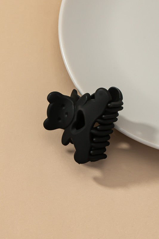 Matte finish teddy bear hair claw clip - SELFTRITSS   