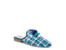 London Rag Mariana Woven Flat Mules With Tassels - SELFTRITSS