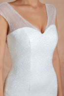 FishTail Wedding Dress Waist Backless V-Neck - SELFTRITSS