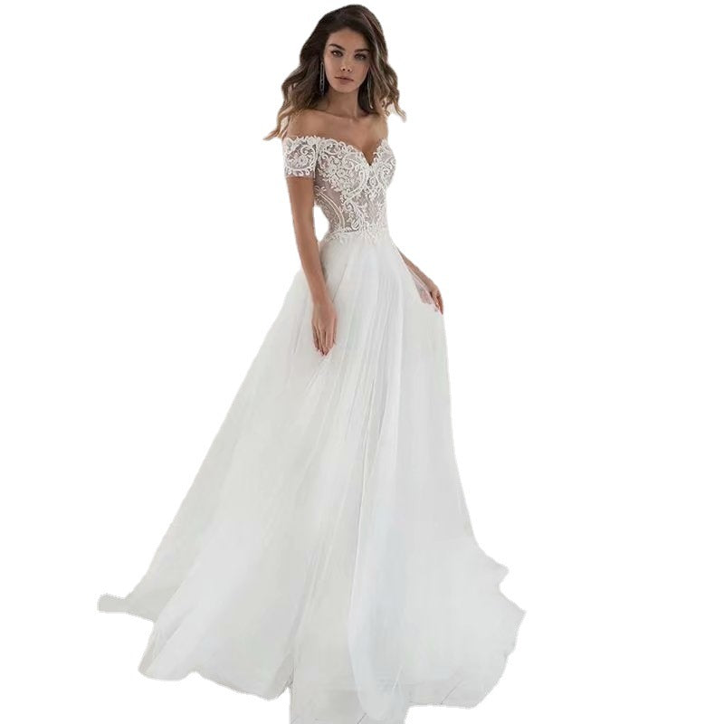 Simple Lace Light Elegant Wedding Dress