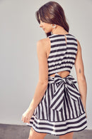 Front Cross Back Tie Dress - SELFTRITSS