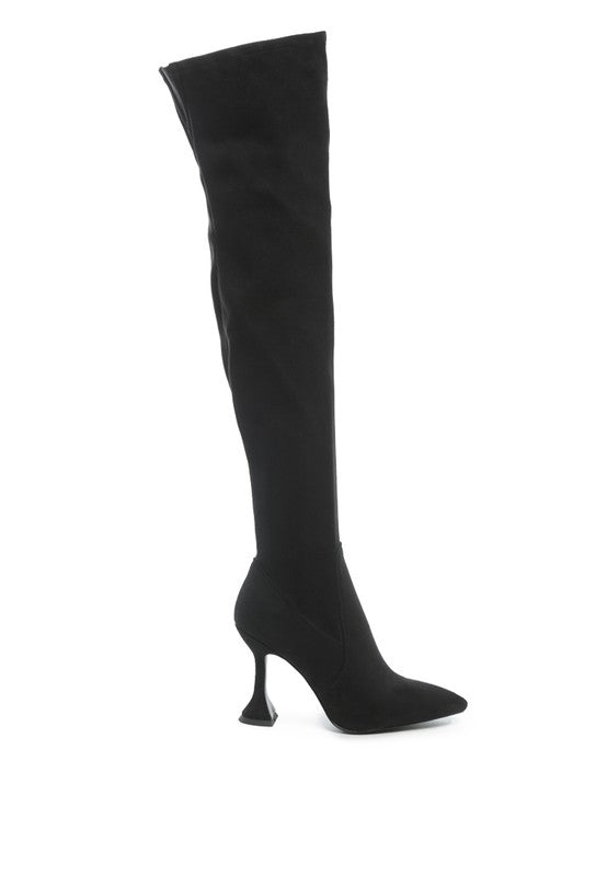 Brandy Over The Knee High Heeled Boots - SELFTRITSS