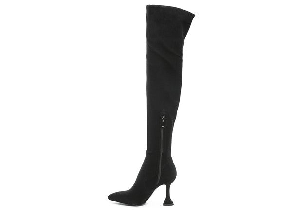 Brandy Over The Knee High Heeled Boots - SELFTRITSS