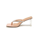 LITCHI CRYSTAL LINED THONG BLOCK HEELED SANDAL - SELFTRITSS   