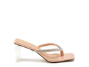 LITCHI CRYSTAL LINED THONG BLOCK HEELED SANDAL - SELFTRITSS   