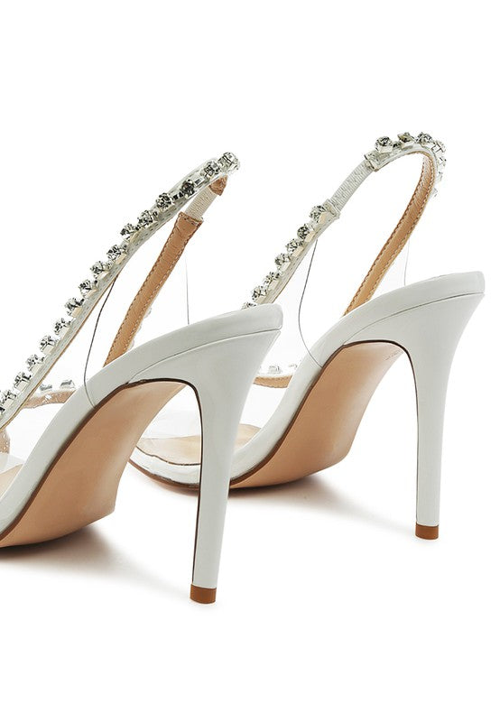 Camarine Clear Stiletto Sling-back - SELFTRITSS