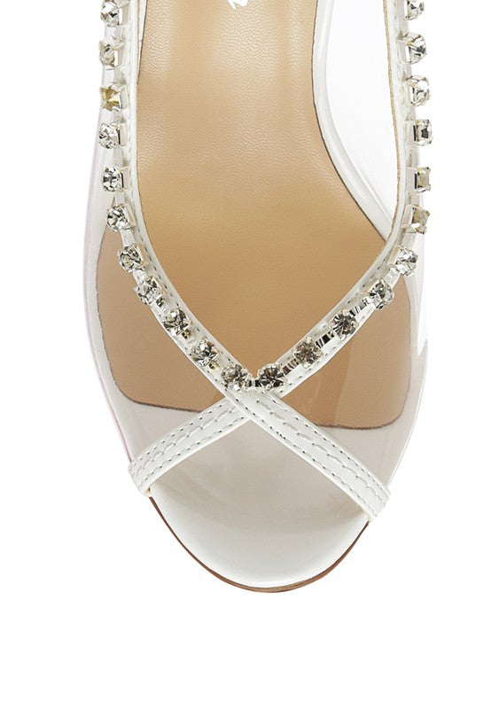 Camarine Clear Stiletto Sling-back - SELFTRITSS