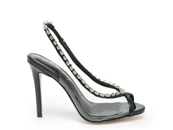 Camarine Clear Stiletto Sling-back - SELFTRITSS