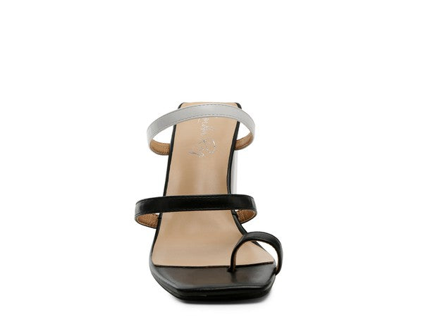 Marve Block Heel Thong Sandals - SELFTRITSS  