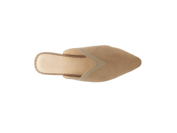 ORLA TAUPE CLASSIC SUEDE WALKING MULES - SELFTRITSS