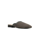 ORLA TAUPE CLASSIC SUEDE WALKING MULES - SELFTRITSS