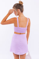 Sleeveless Cut Out Mini Dress - SELFTRITSS