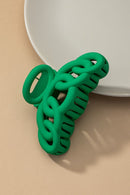 Color large hair clips with chunky linked ovals - SELFTRITSS   