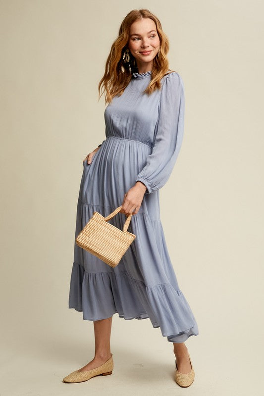 Feminine Boho Inspired Maxi Woven Dress - SELFTRITSS