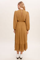 Feminine Boho Inspired Maxi Woven Dress - SELFTRITSS