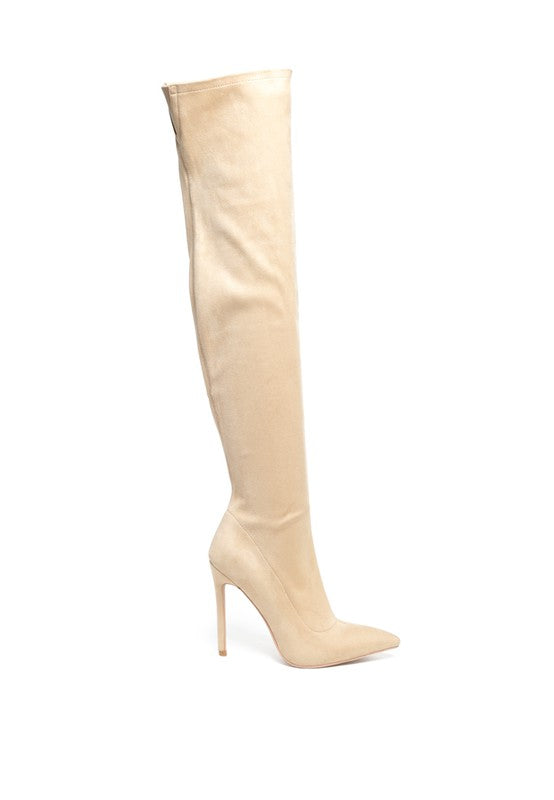 Tilera Stretch Over The Knee Stiletto Boots - SELFTRITSS