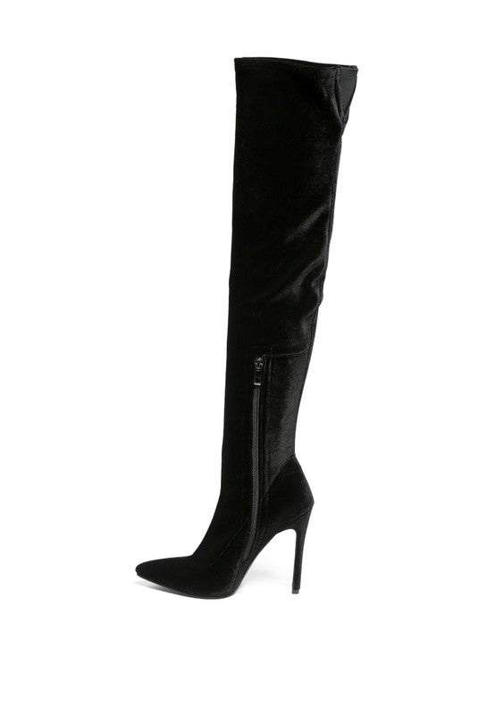 Tilera Stretch Over The Knee Stiletto Boots - SELFTRITSS