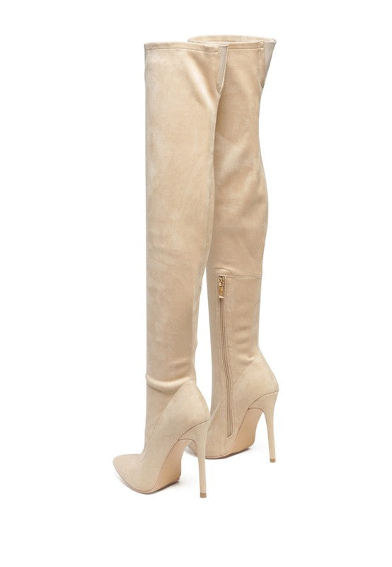 Tilera Stretch Over The Knee Stiletto Boots - SELFTRITSS