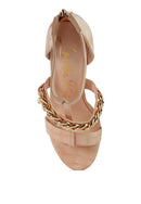 BONITA METAL CHAIN ZIP UP SANDAL - SELFTRITSS